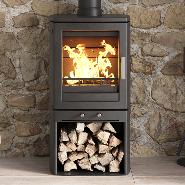 Woodpecker WP5QLS Wood Burning / MultiFuel Stove Flames.co.uk